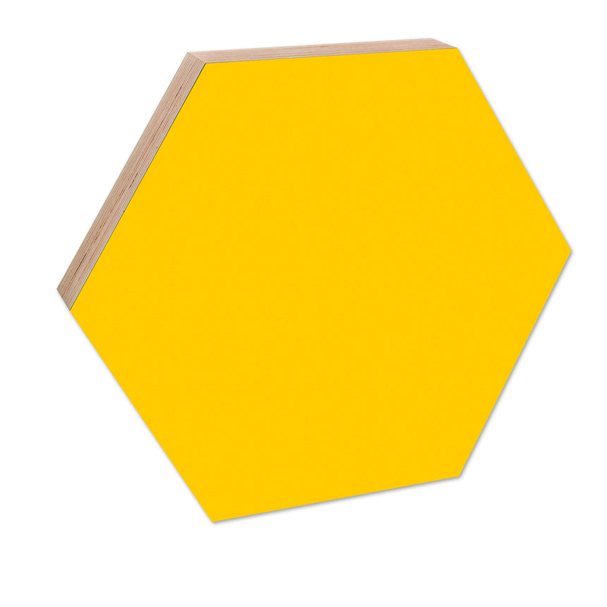 Hexagon Noteboard 52,5cm, Yellow