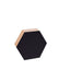 Hexagon Noteboard 26cm, Black
