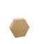Hexagon Noteboard 26cm, Gold