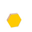 Hexagon Noteboard 26cm, Yellow