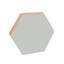 Hexagon Noteboard 41,5cm, Grey
