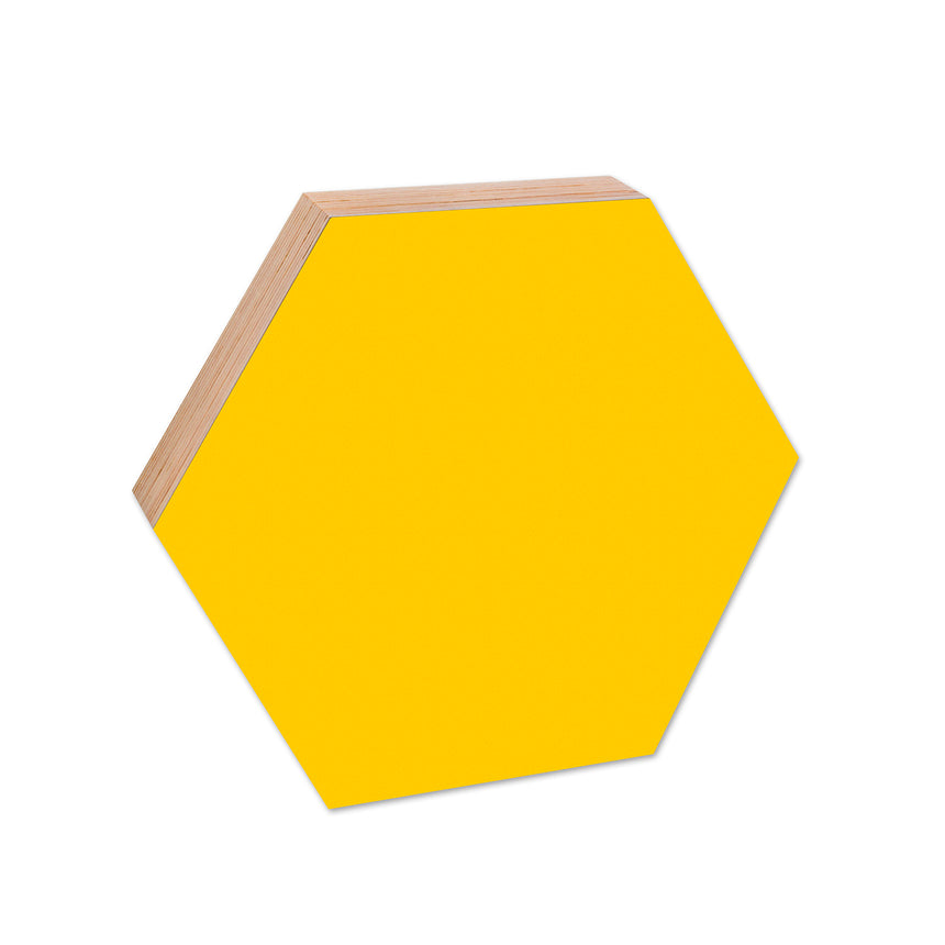 Hexagon Noteboard 41,5cm, Yellow