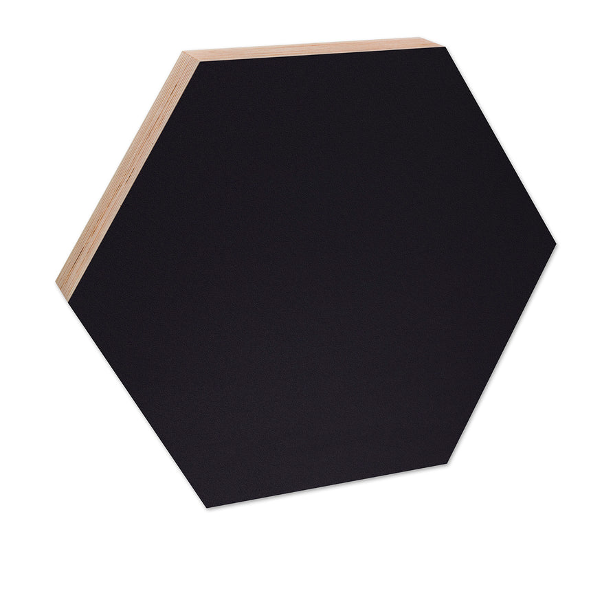 Hexagon Noteboard 52,5cm, Black