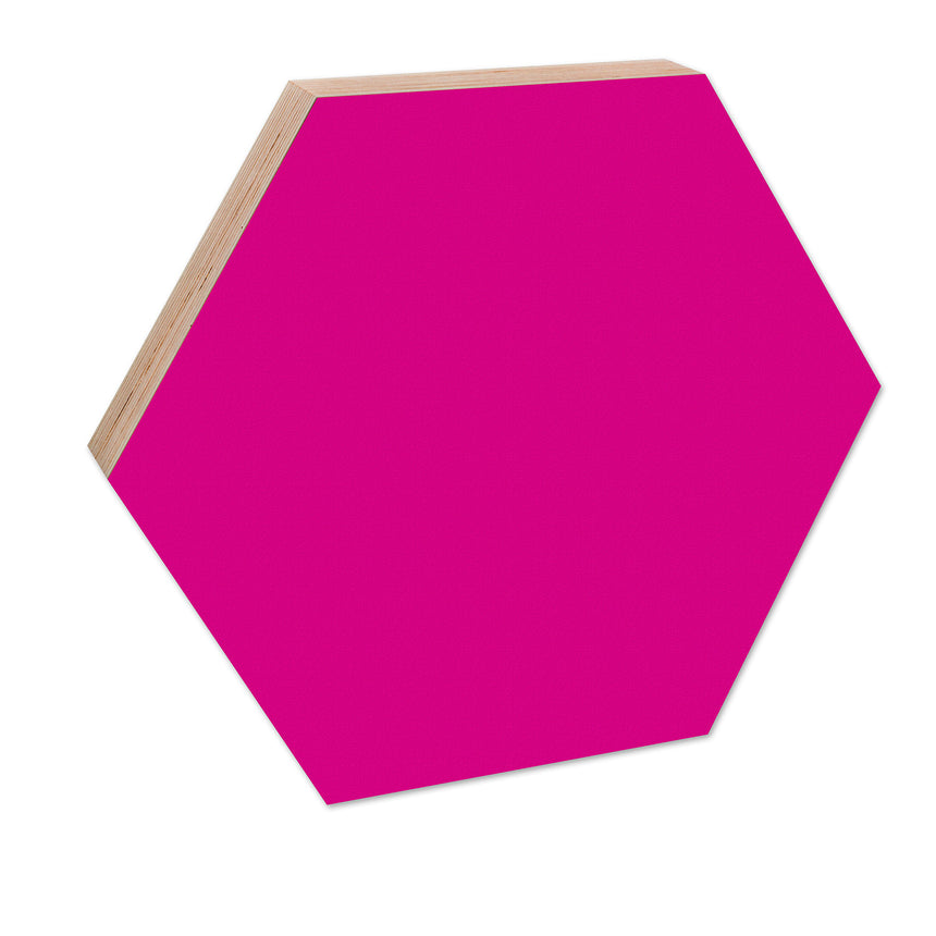Hexagon Noteboard 52,5cm, Magenta
