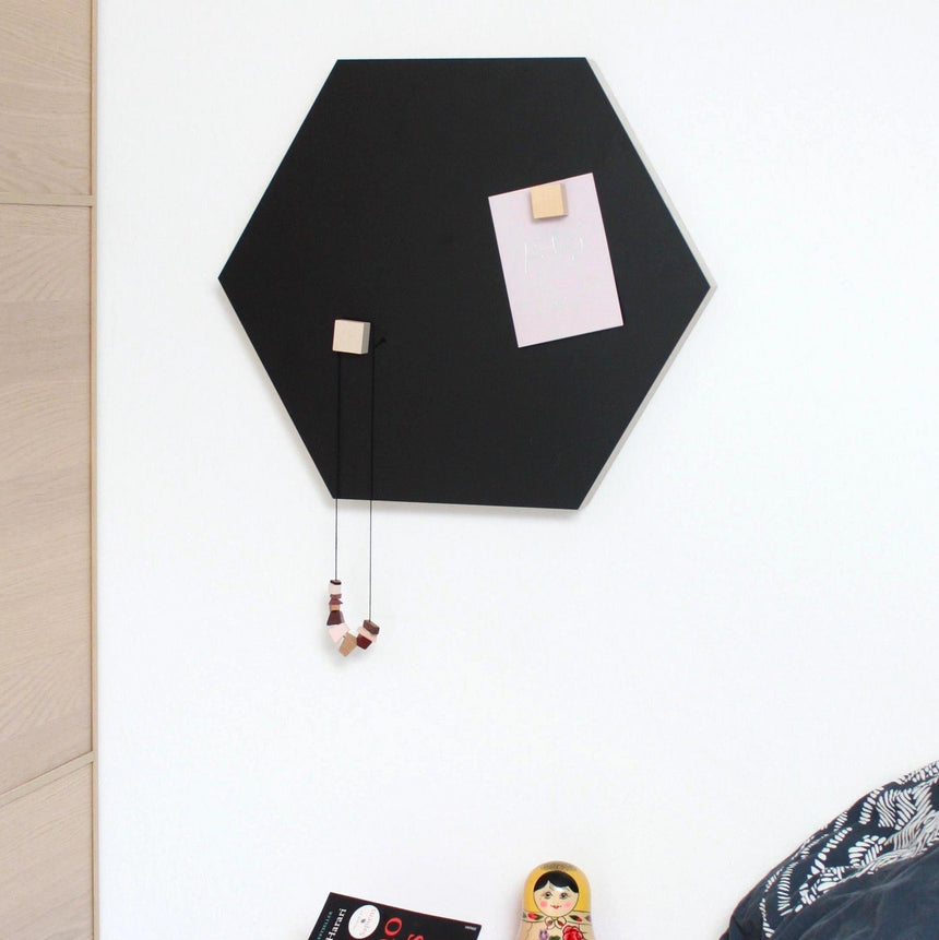 Hexagon Noteboard 52,5cm, Grey