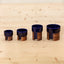 WARM cappuccino cup, 16 cl (Set of 2) BLUE / walnut