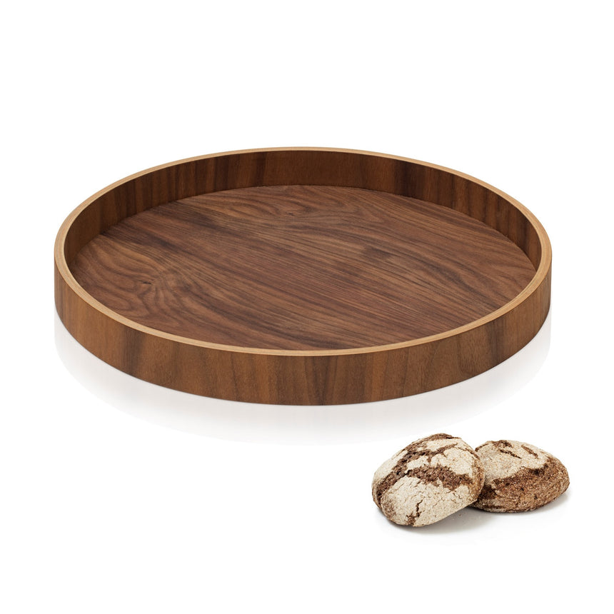 REUNA wood serving tray, 40cm, round